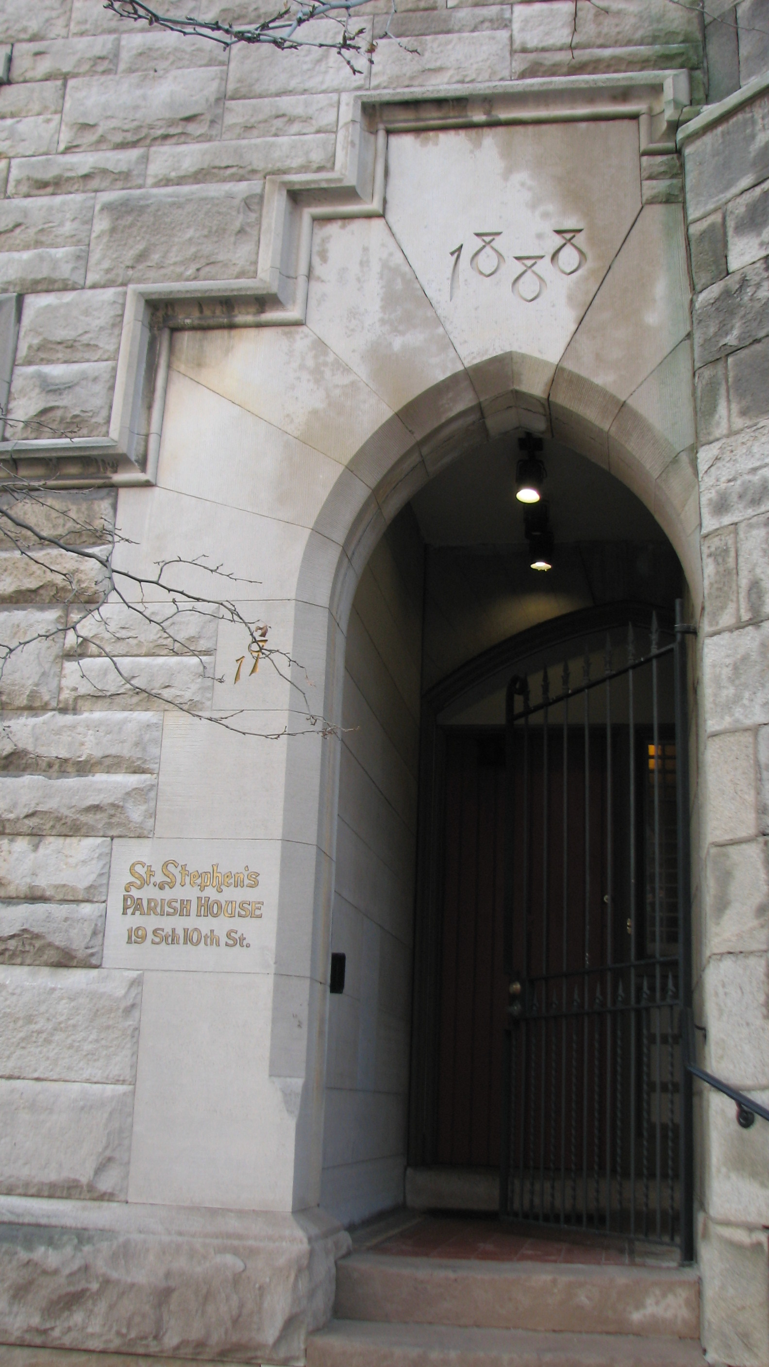 St. Stephen's parish entrance