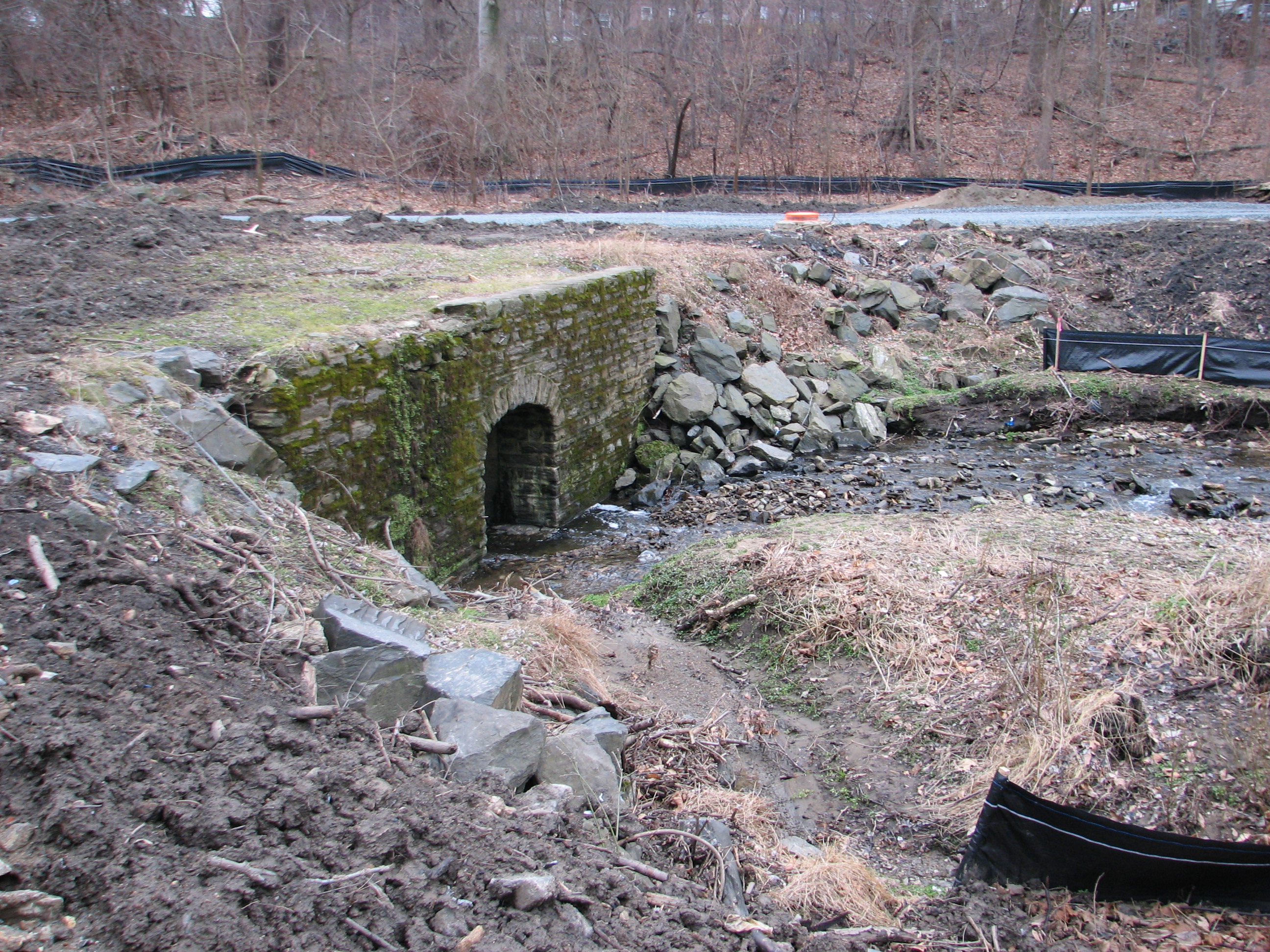 More than 100 years ago, a portion of the West Branch of Indian Creek was put into this culvert. The creek is now being daylighted - moved above ground - and the culvert will be used to store overflow of  combined sanitary and storm sewers, which will help keep untreated sewage out of the creek