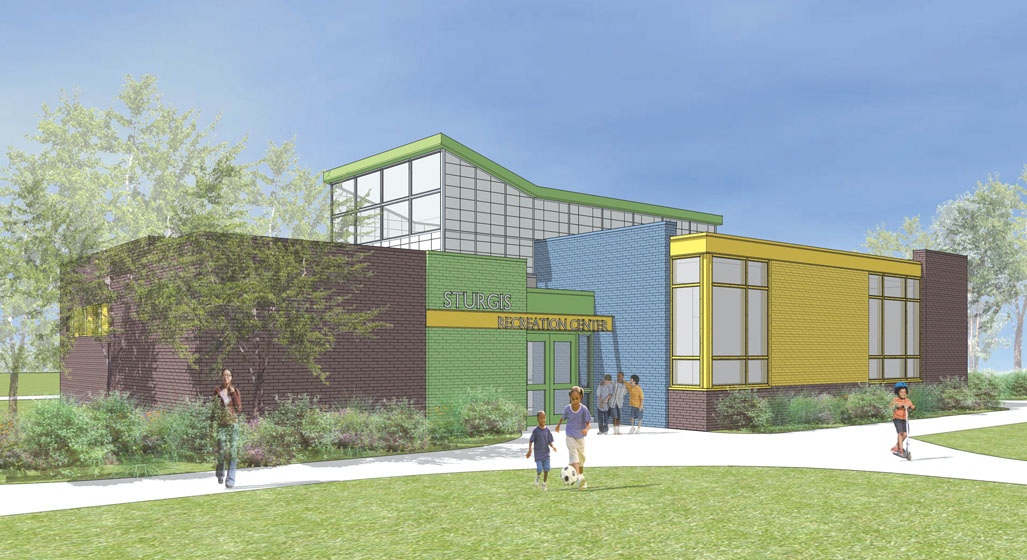 The proposed Sturgis Recreation Center includes increased educational space, Photo courtesy of SMP Architects