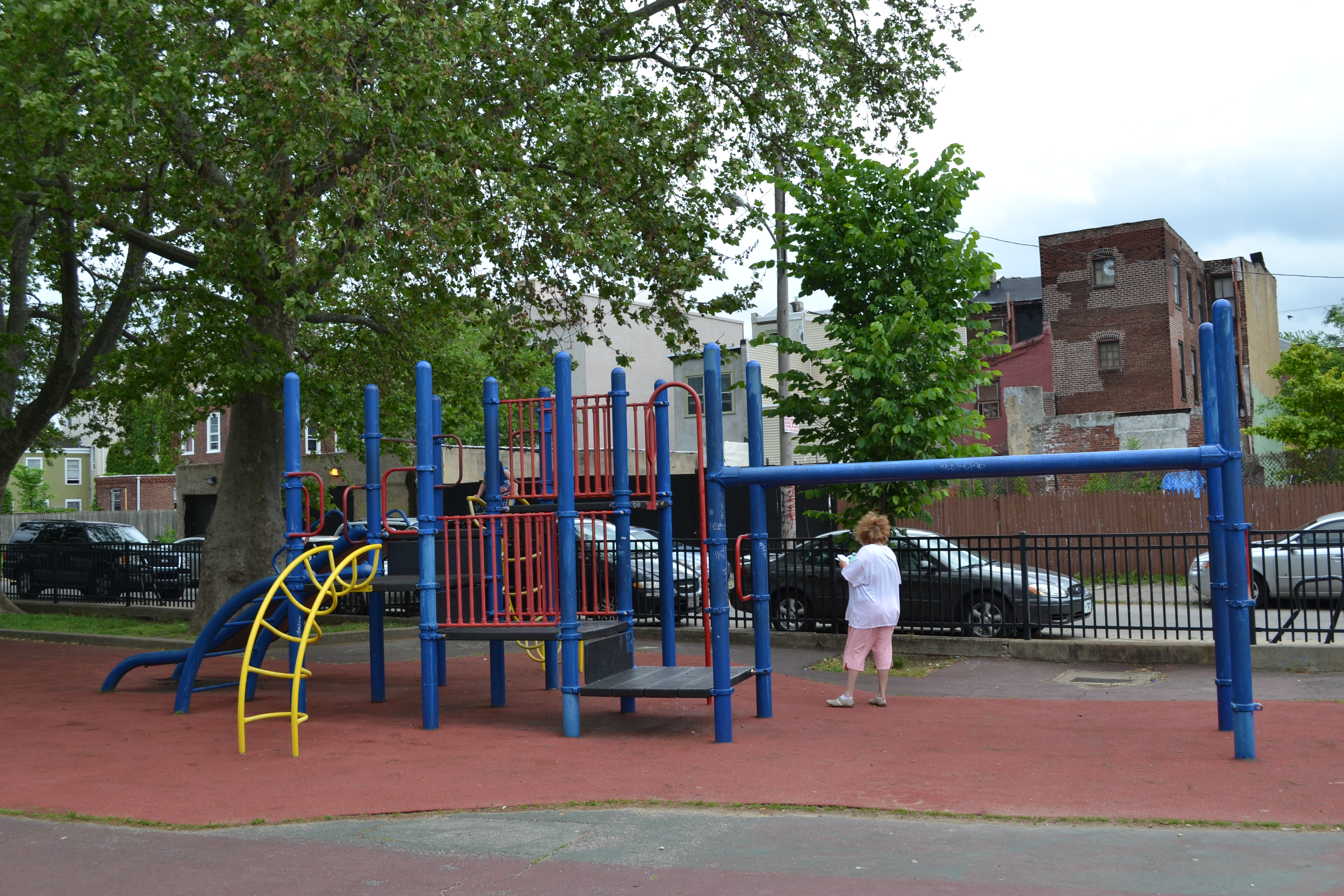 The sprayground adds to Shissler Rec Center's already popular playground