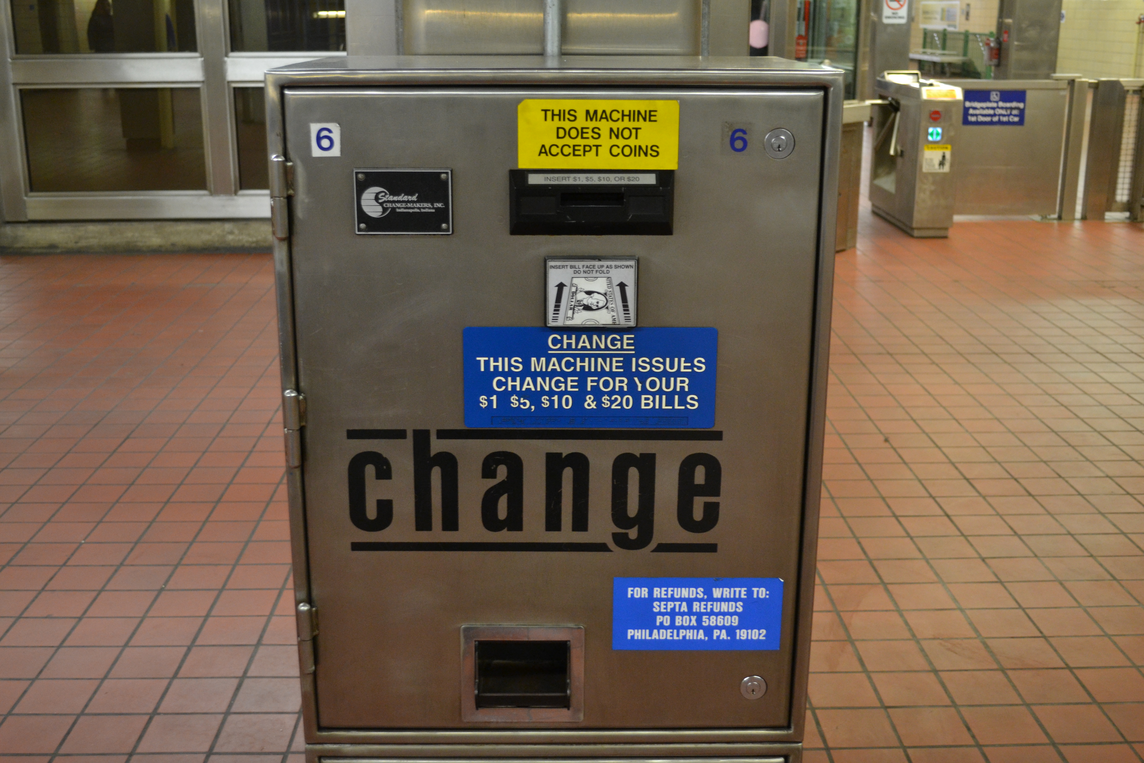Twenty-four of SEPTA's 50 Broad Street and Market Frankford Line stations lack token vending machines