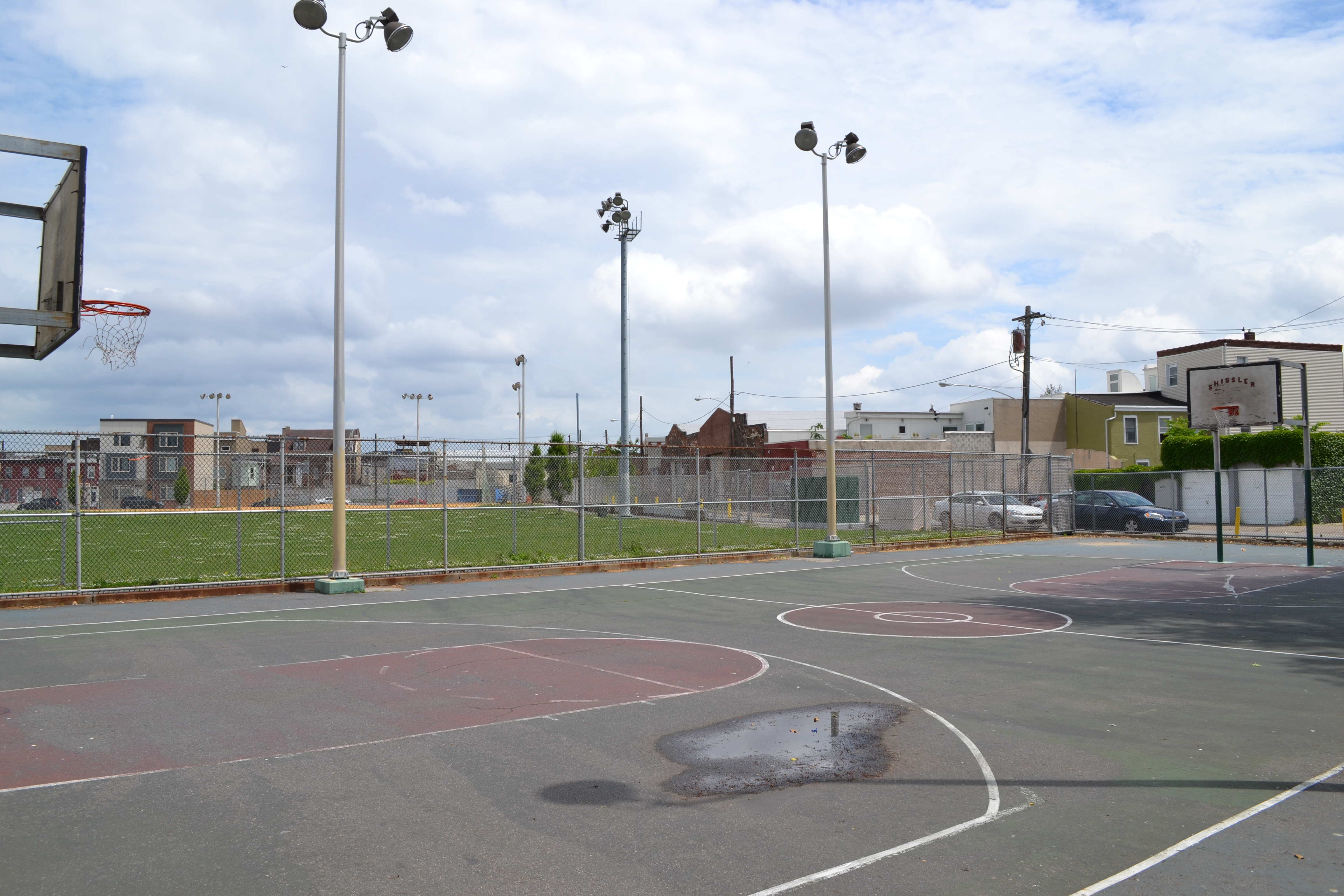 Up next, the Shissler Rec Center basketball court will be repaved and a stormwater management system will be installed beneath the pavement