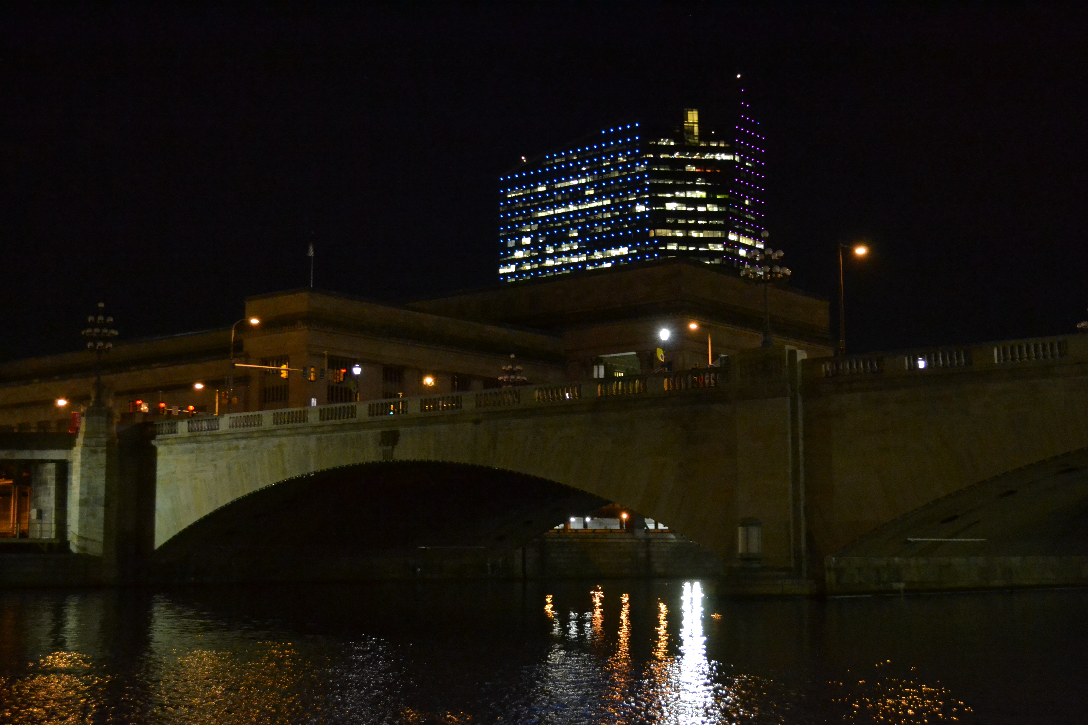 30th Street Bridge with 30th Street Station hidden in the background, pre-lighting