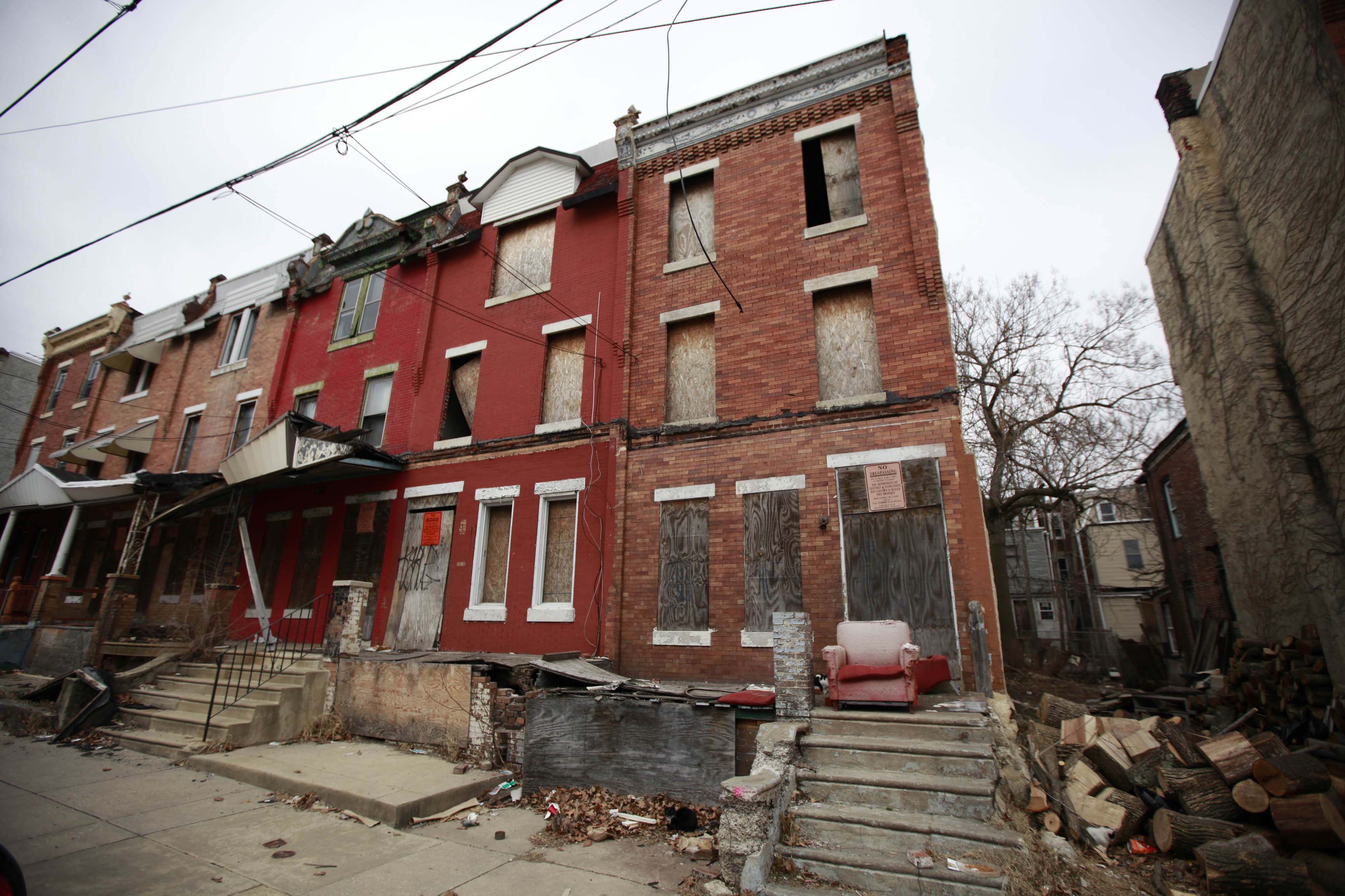 3831 Cambridge, property traced to Antoine Gardiner and photographed February 22, 2013. (David Swanson / Inquirer Staff Photographer)