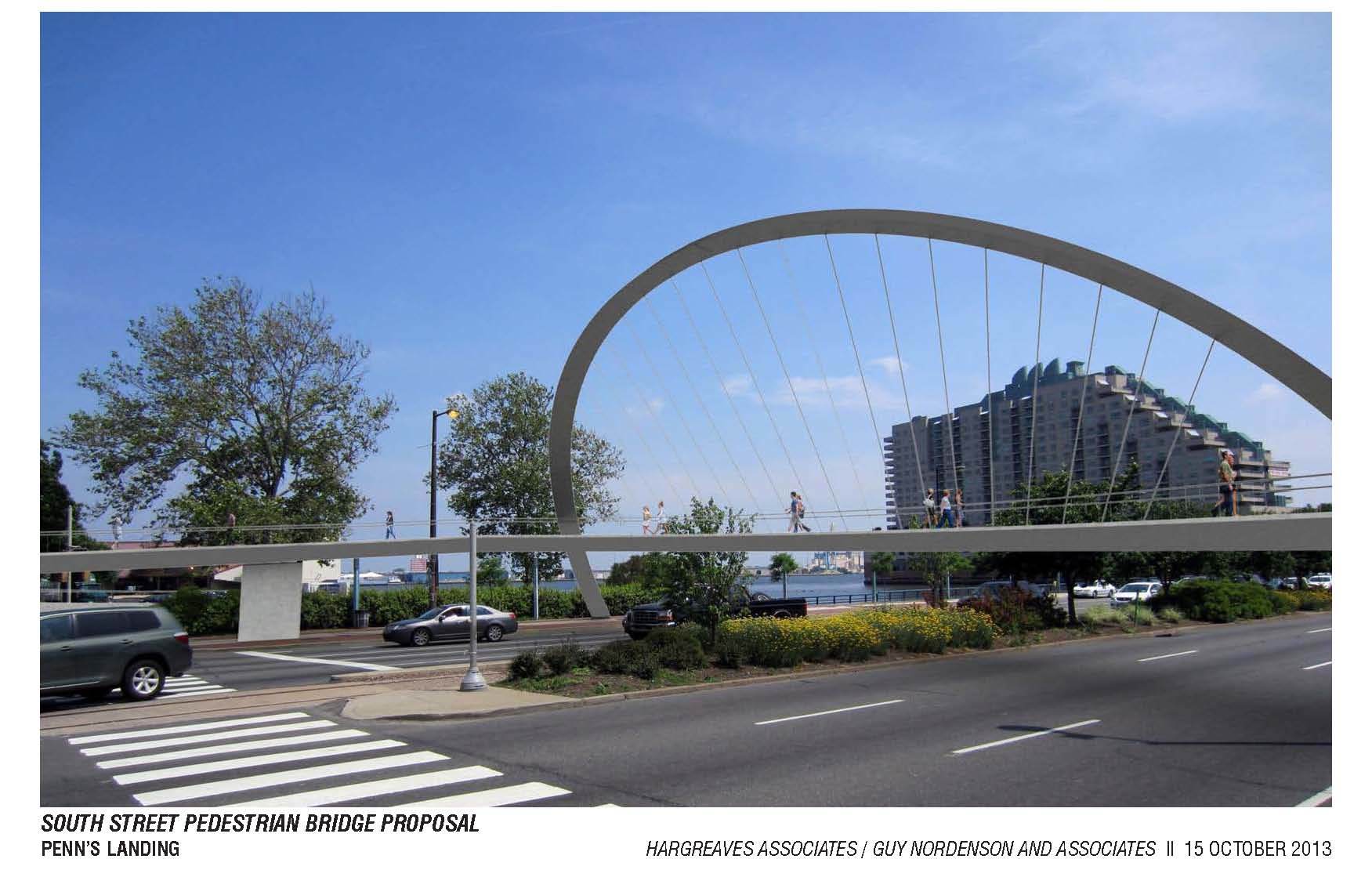 An image of the South Street Bridge concept