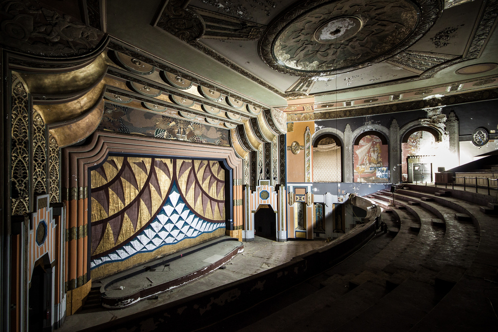 The interior of the Boyd Theater, back in 2012. It was demolished in 2015.