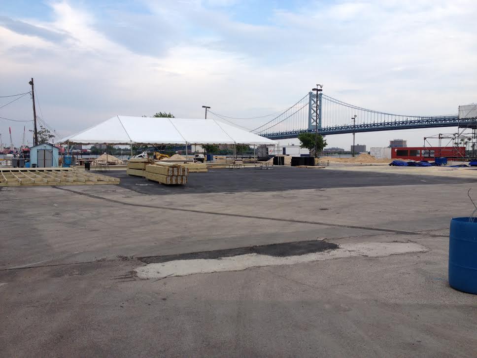 Construction photo from Live Nation's Festival Pier re-do, photo courtesy Groundswell