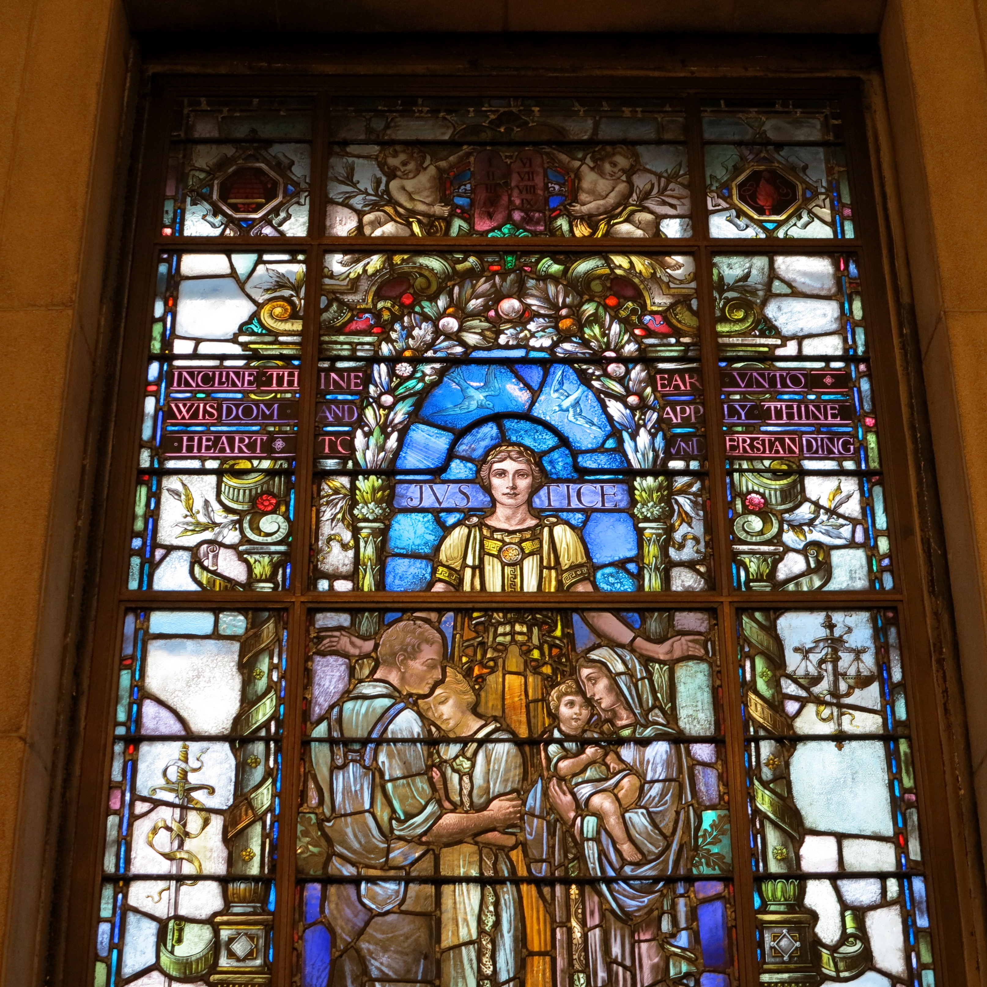 Detail of Justice window, Family Court