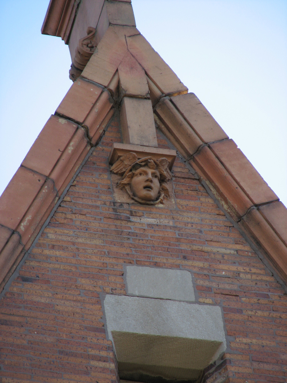 A detail on the rear of the Nugent building.