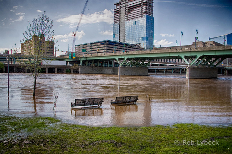 Schuylkill River flooding, May 2014 | Rob Lybeck, EOTS Flickr Group