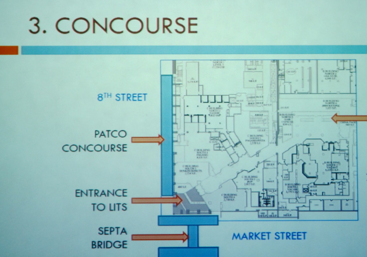 Lit Brothers concourse plan