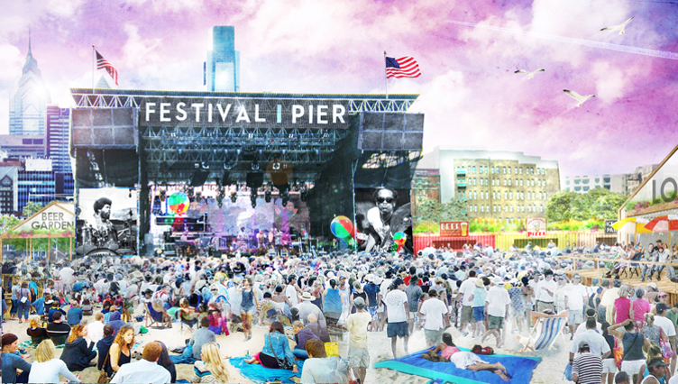 Live Nation's Festival Pier rendering | Groundswell Design Group