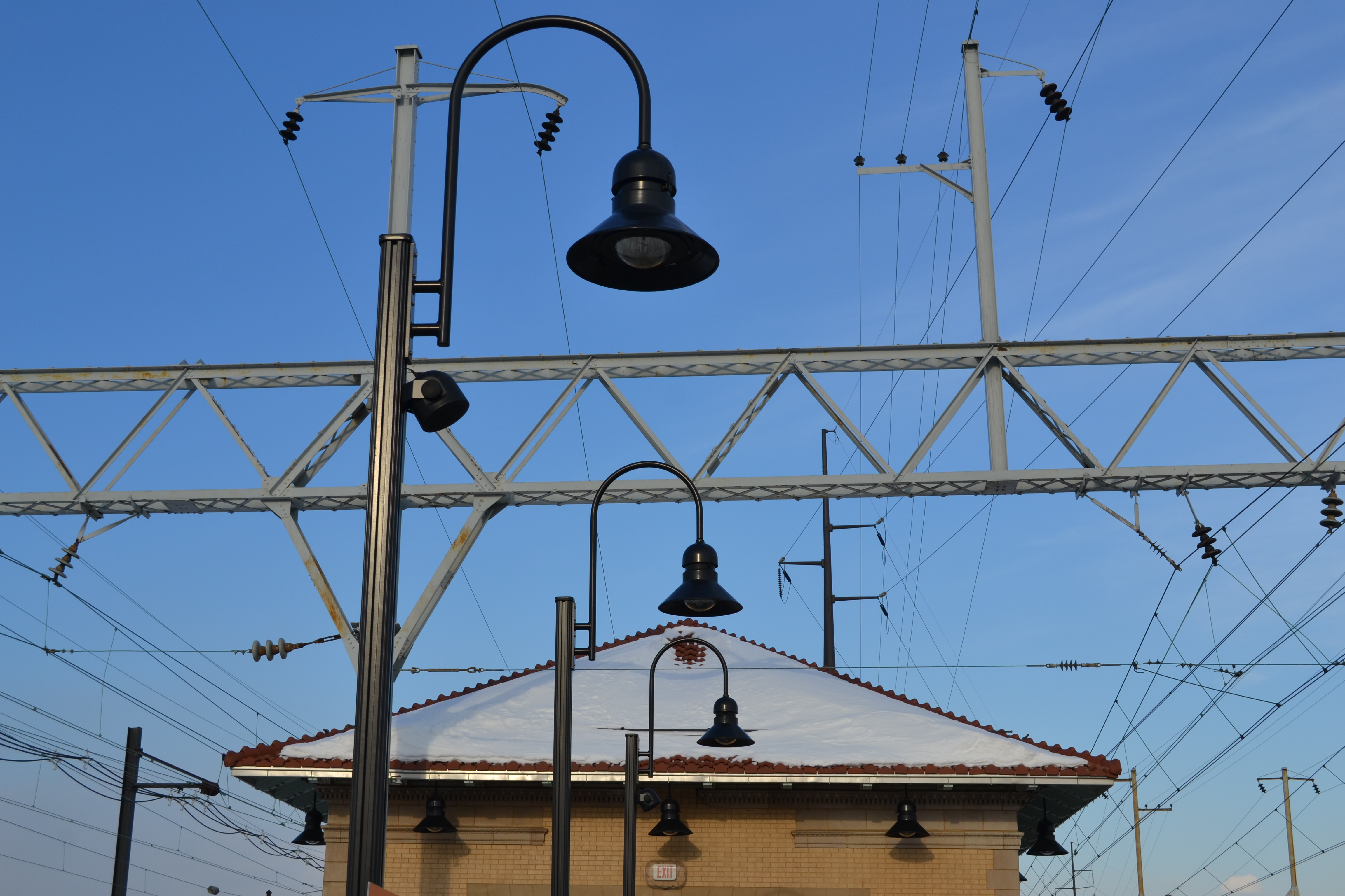 New lighting was installed as part of the platform renovations