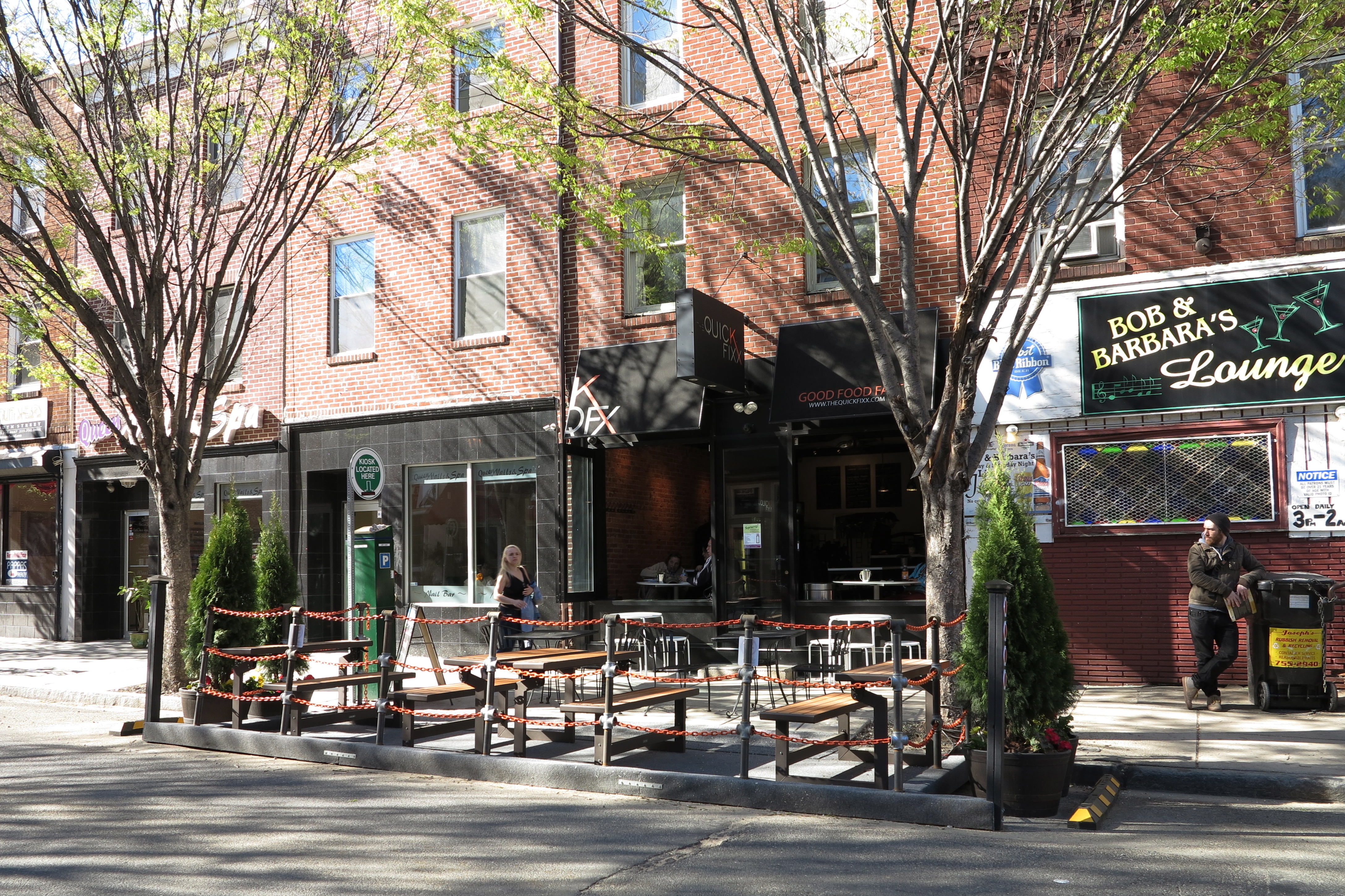 New parklet at The Quick Fixx, 1511 South Street