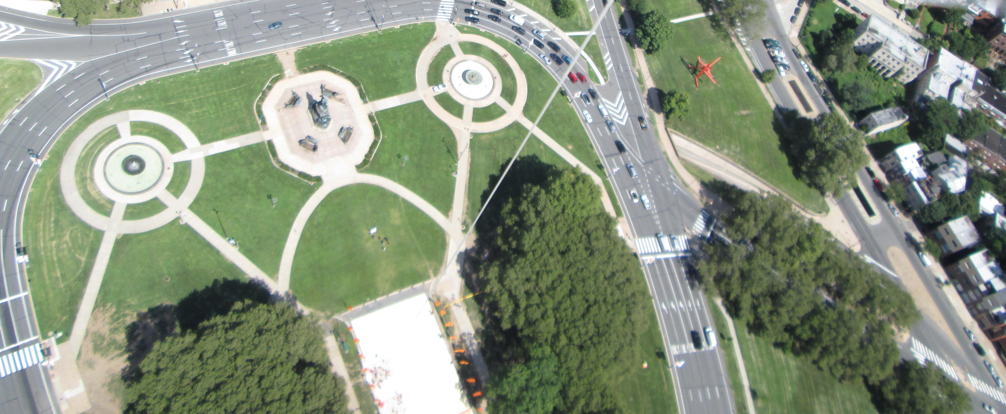 One among the thousands of images captured during the balloon mapping exercise at Eakins Oval. | courtesy of Michelle Schmitt