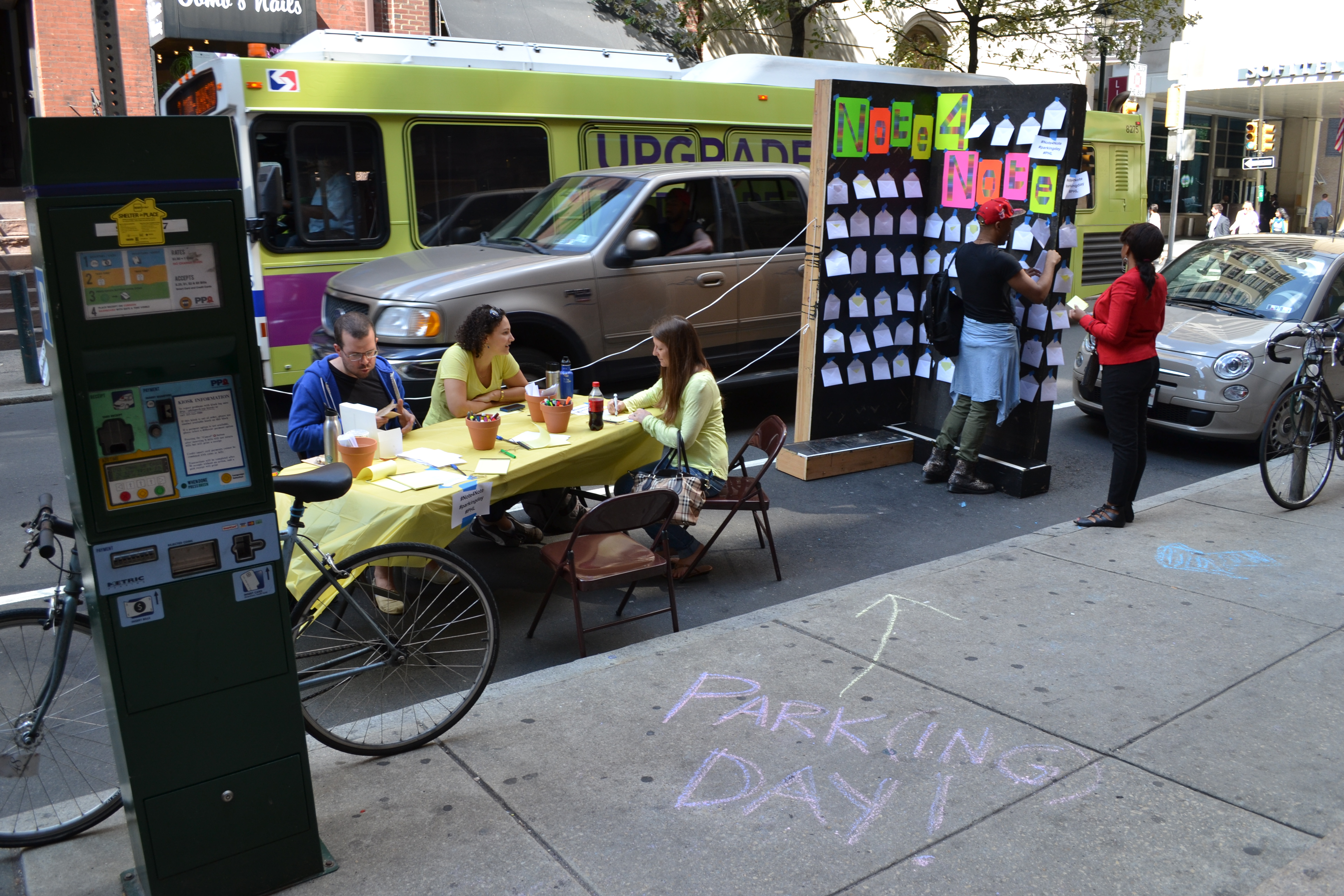 Park(ing) Day: Note-4-Note