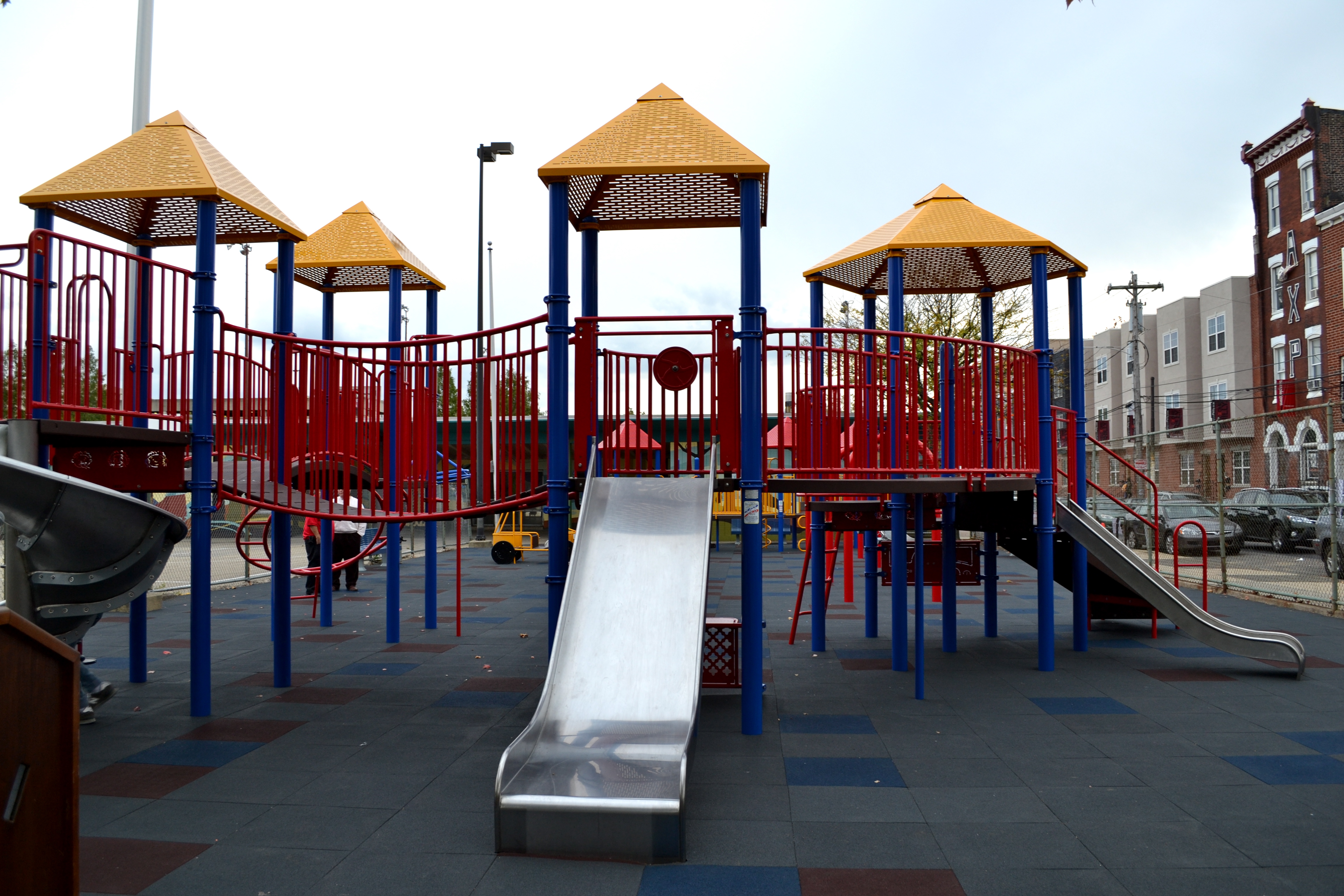 Philadelphia Parks and Recreation and Council President Clarke unveiled the newly renovated Amos Playground