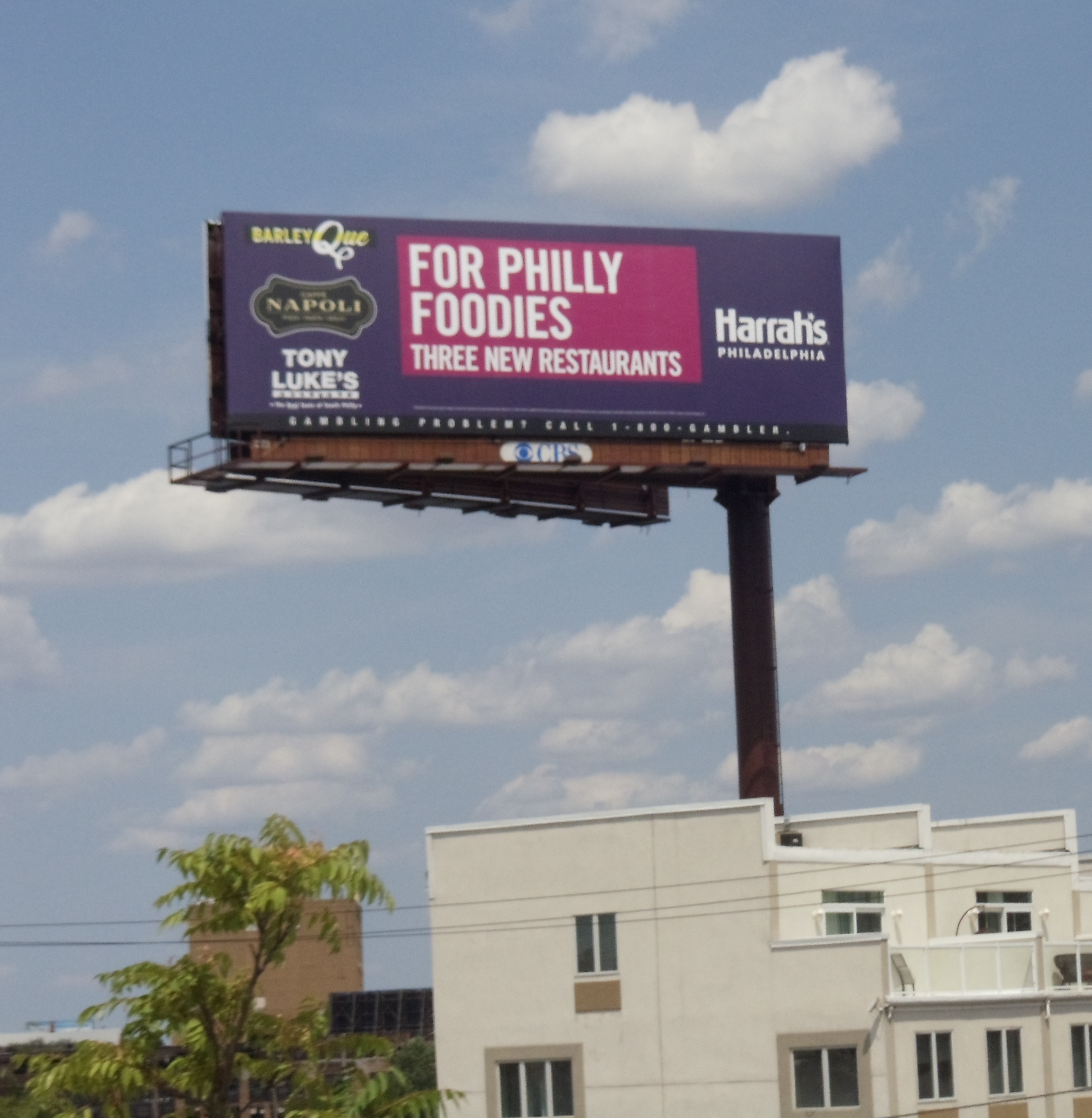 picture of billboard near homes