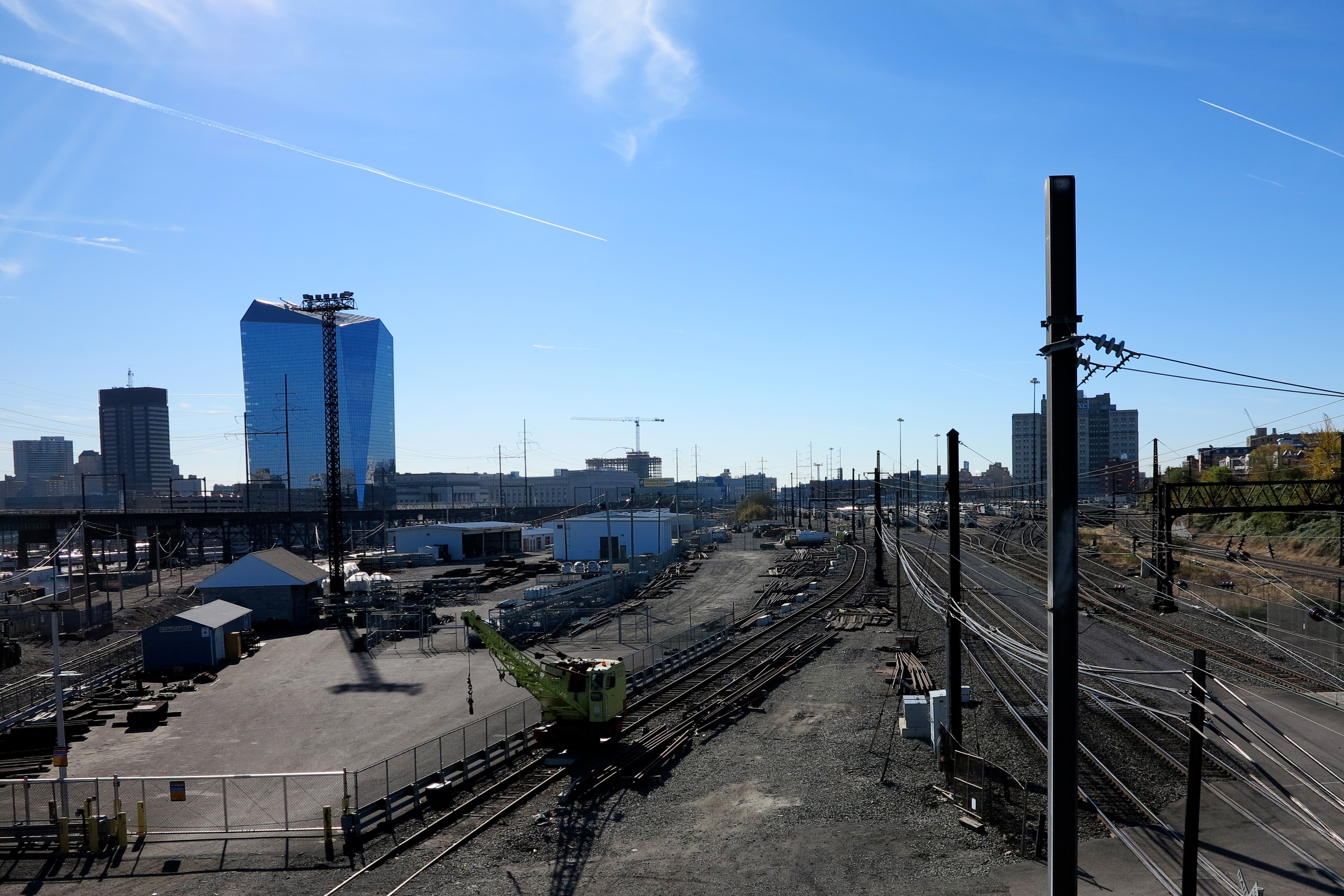 Rail Yards beyond 30th Street Station