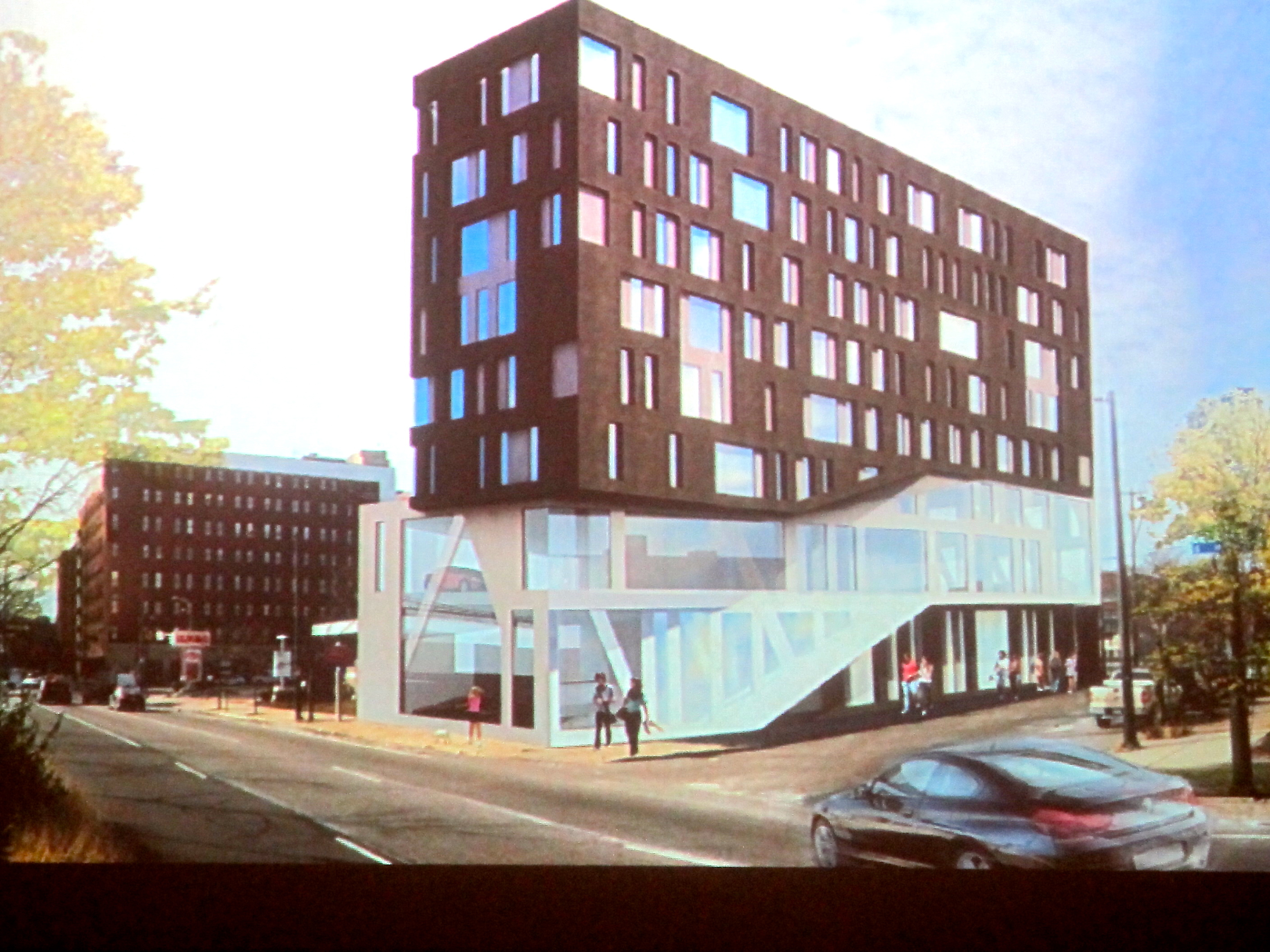 Rendering of proposed Desimone mixed use project on N. Delaware Ave.