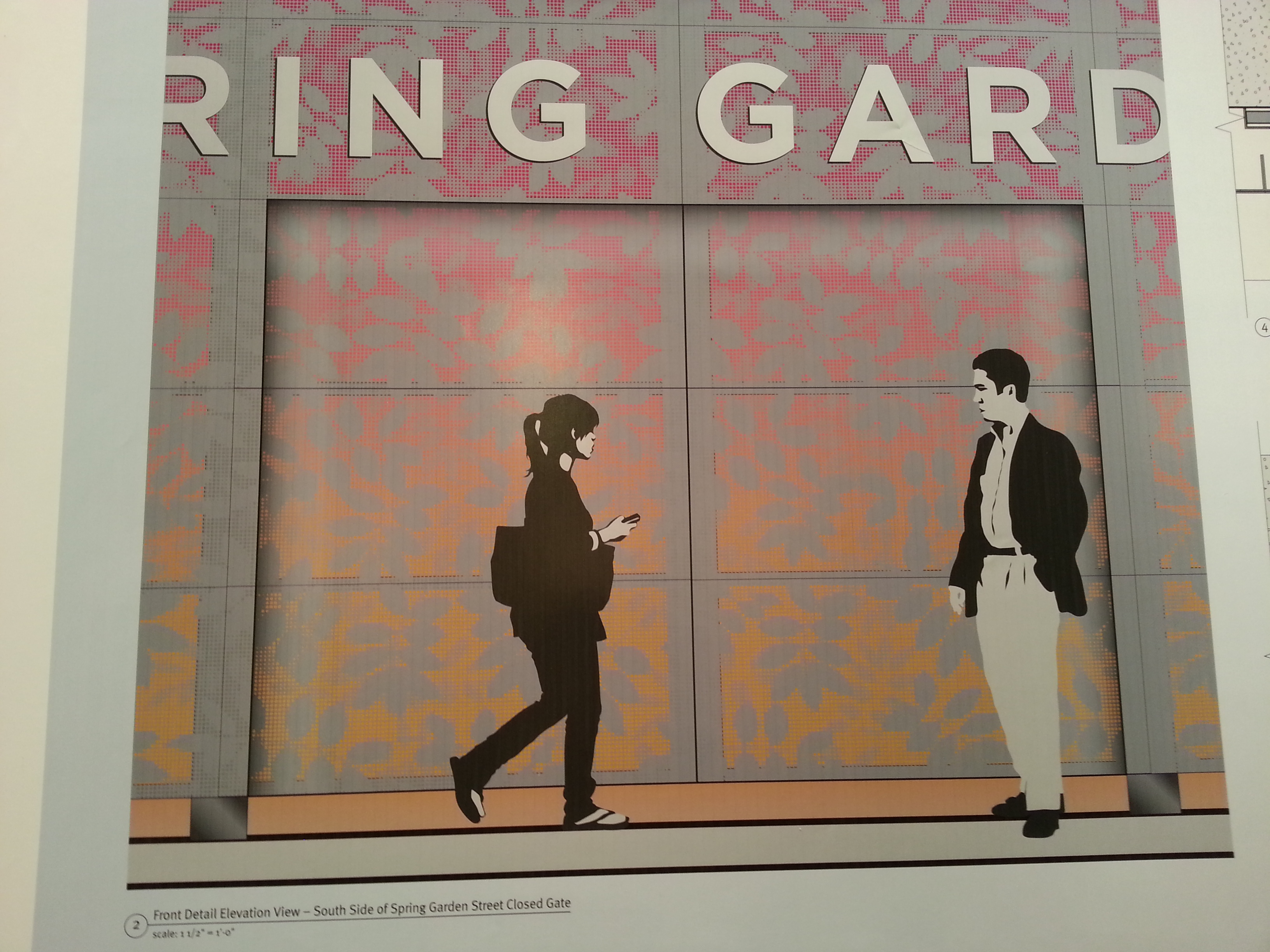 Spring Garden transit stop conceptual design, doors closed
