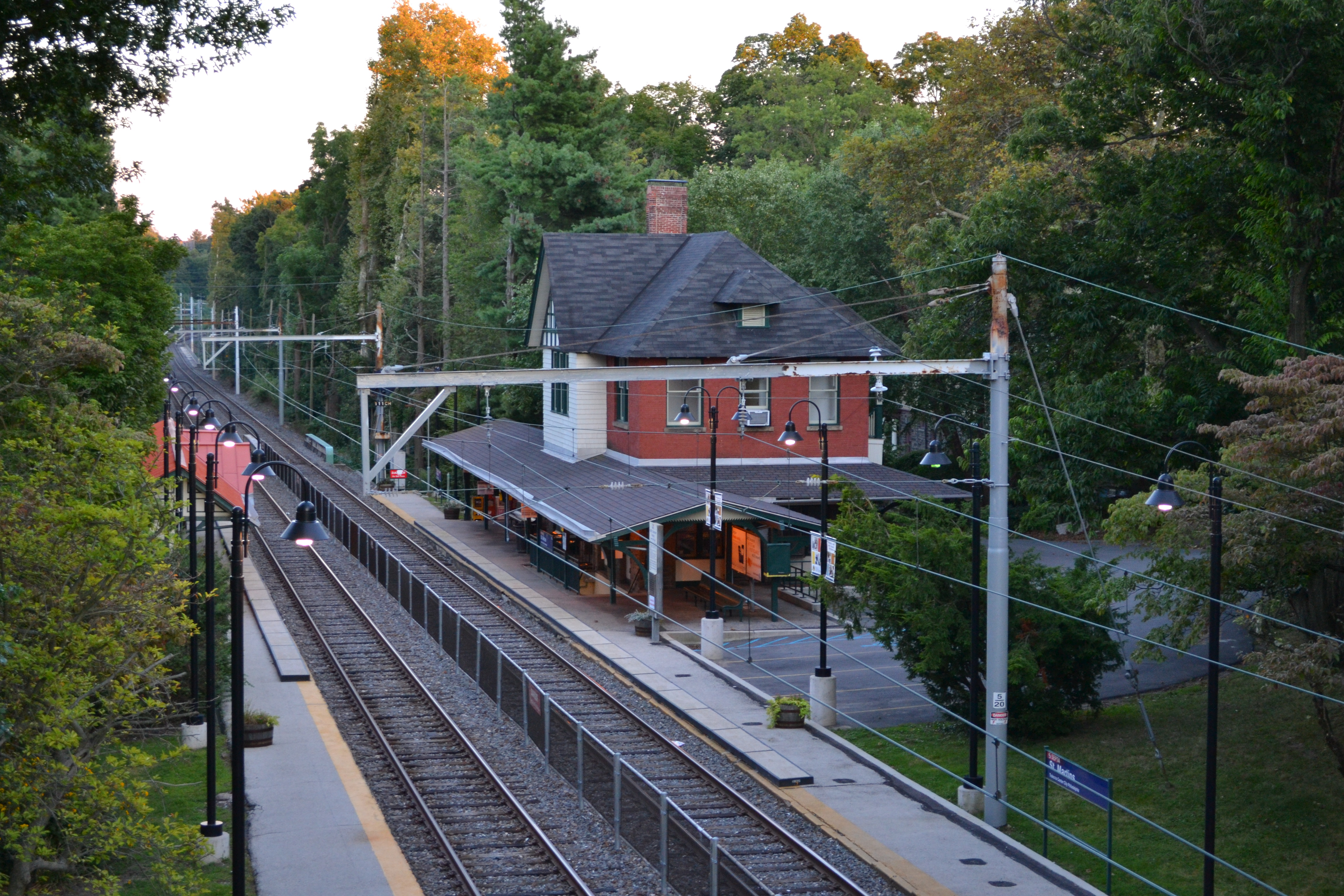 The new bridge will have design elements that match SEPTA's St. Martin Station