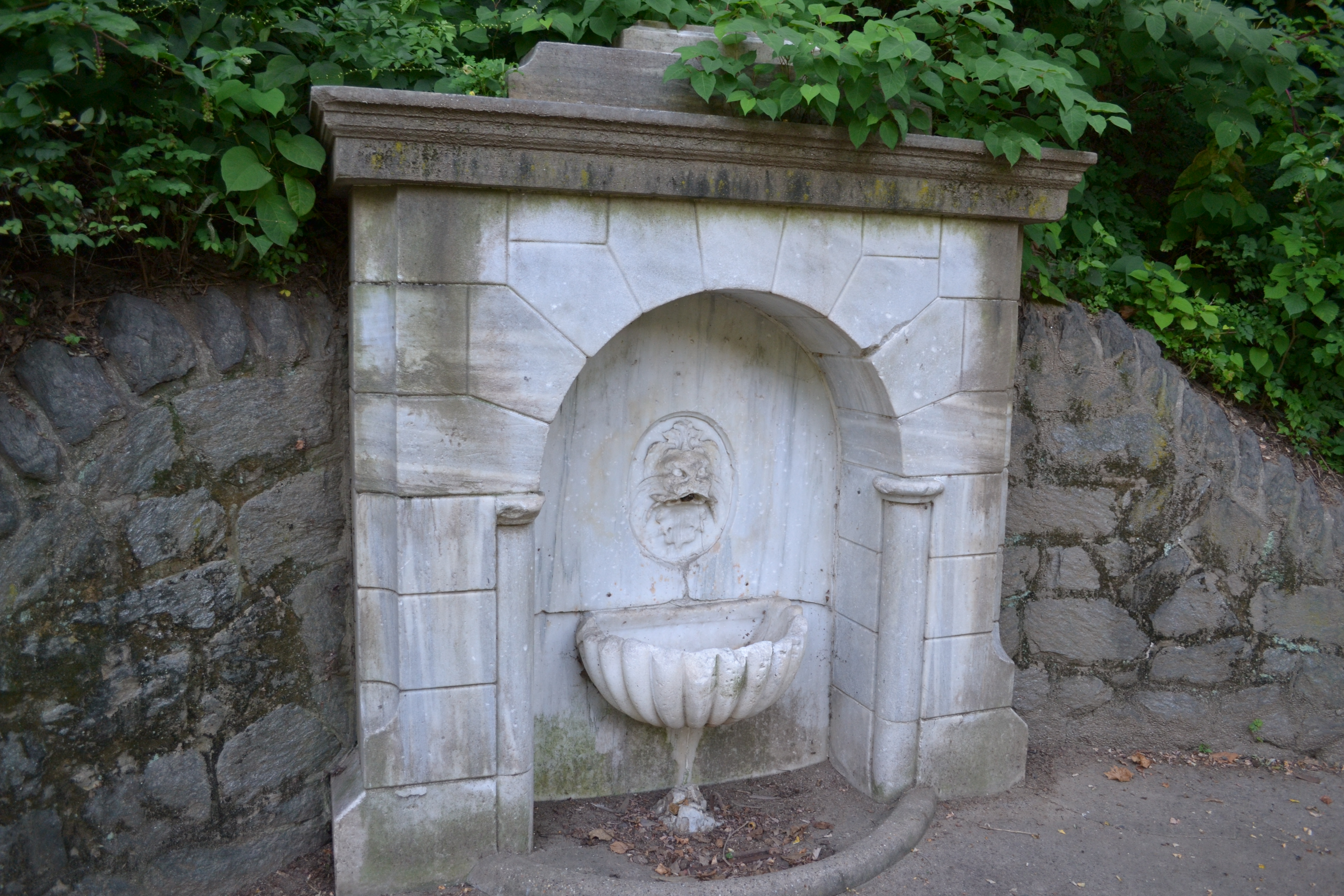 Until the water became too polluted to drink, residents could sip or fill jugs from spring-fed fountains like this one