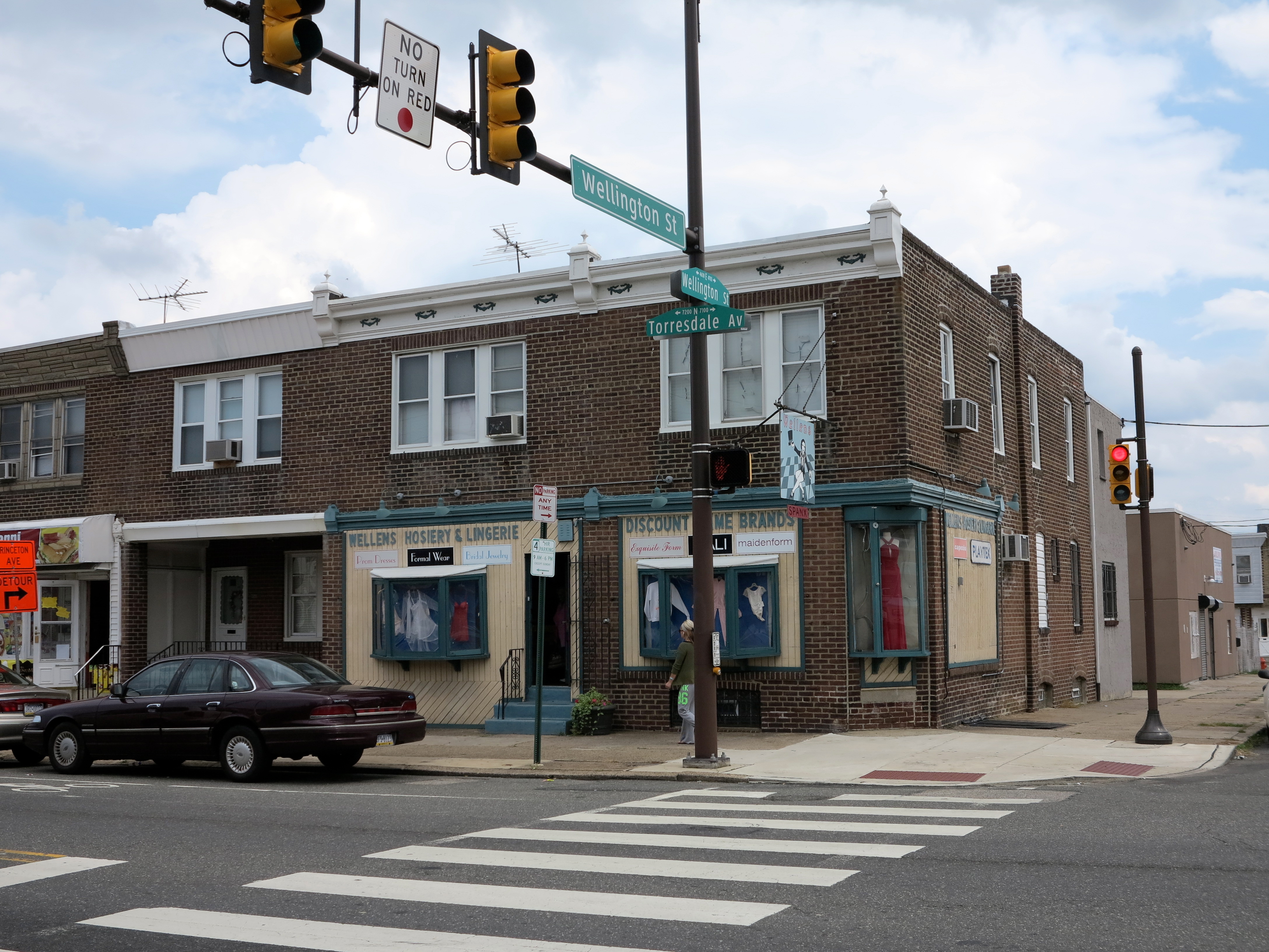 Construction just started at Wellens Hosiery, which will include reclaiming windows from their current use as display cases. 