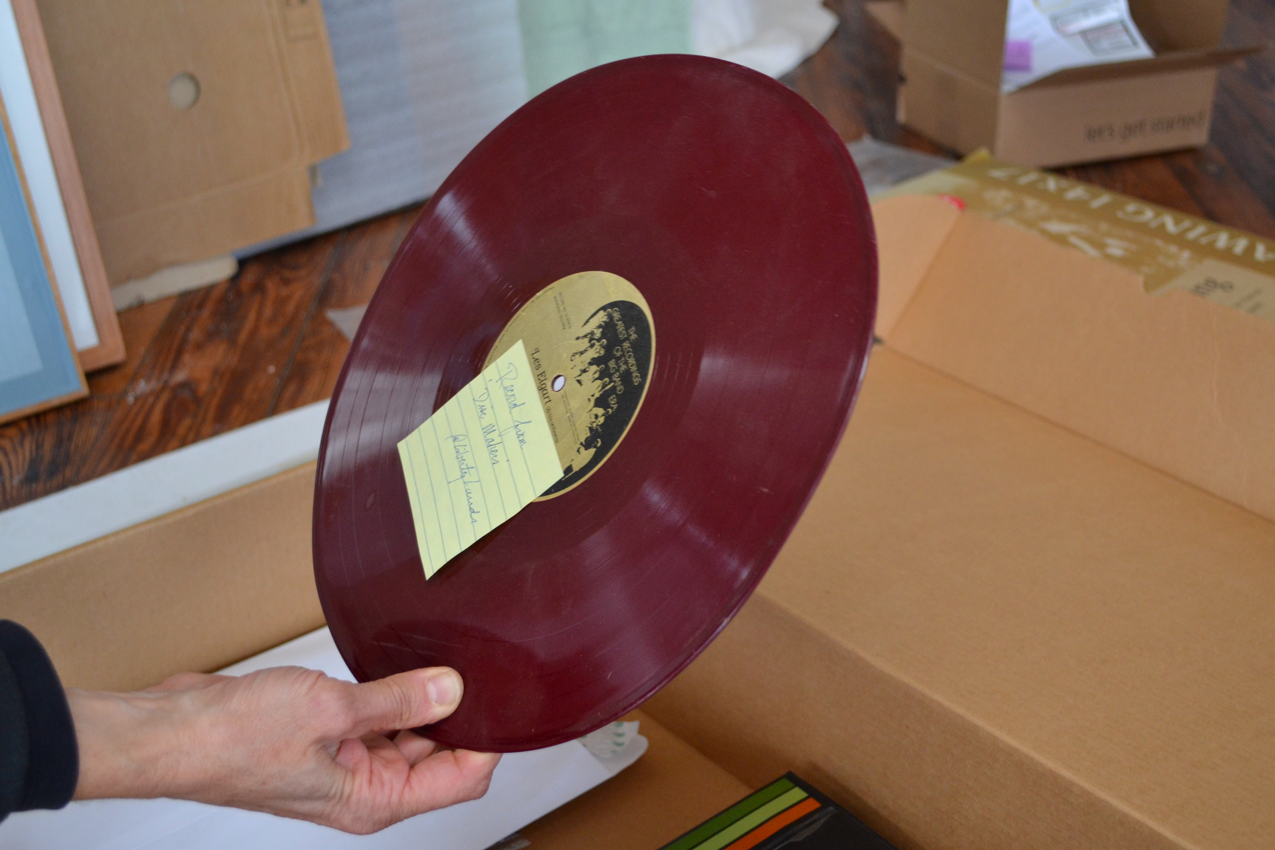 While building Liberty Lands Park, neighbors found pits of red vinyl records made by Disc Makers 