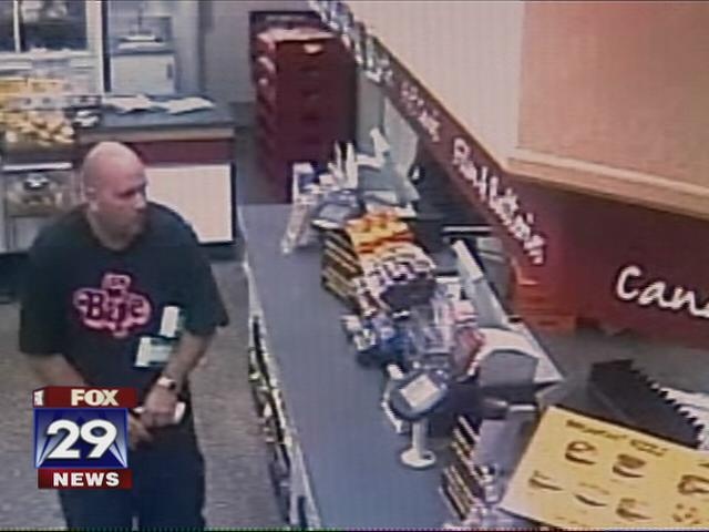 One of three suspects sough in a series of WaWa robberies. Courtesy of FOX 29.