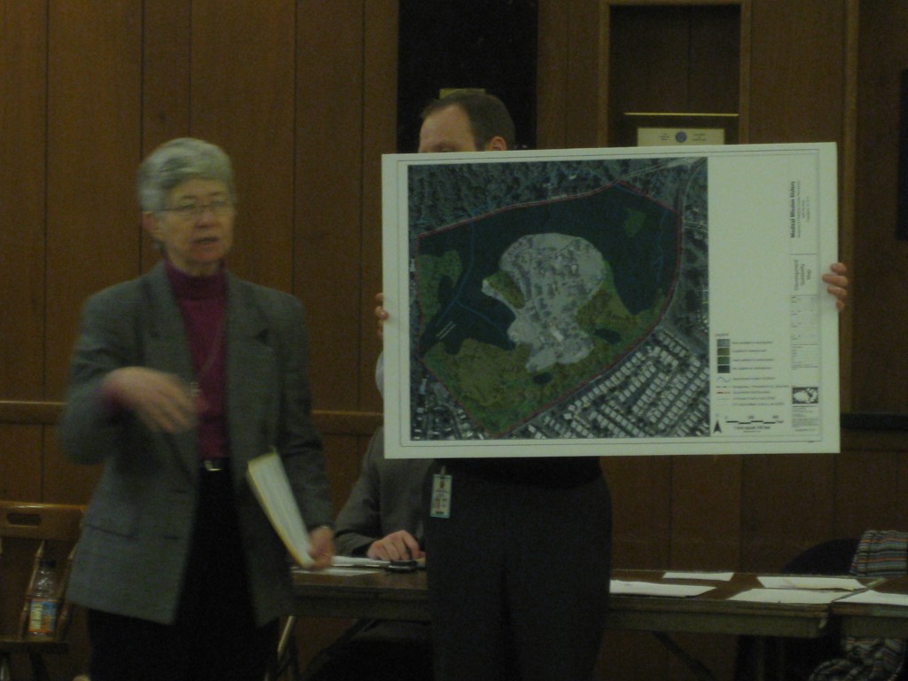 Medical Mission Sisters presented plans for a zoning variance with the Fox Chase community groups.