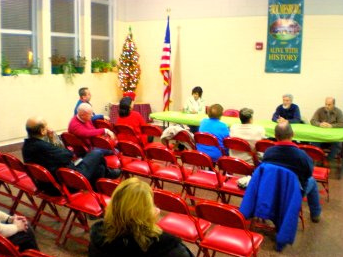 Holmesburg Civic Association's December meeting. Photo by Christopher Wink for NEast Philly.