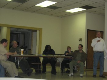 Northwood Civic Association's board members at a previous meeting. Photo by Christopher Wink.