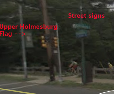 Yes, that's the Upper Holmesburg flag right next to the street signs.