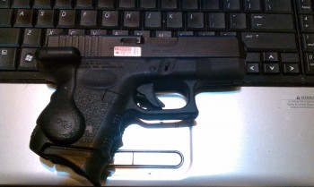 Josh's daily carry, a Glock 26 in 9mm