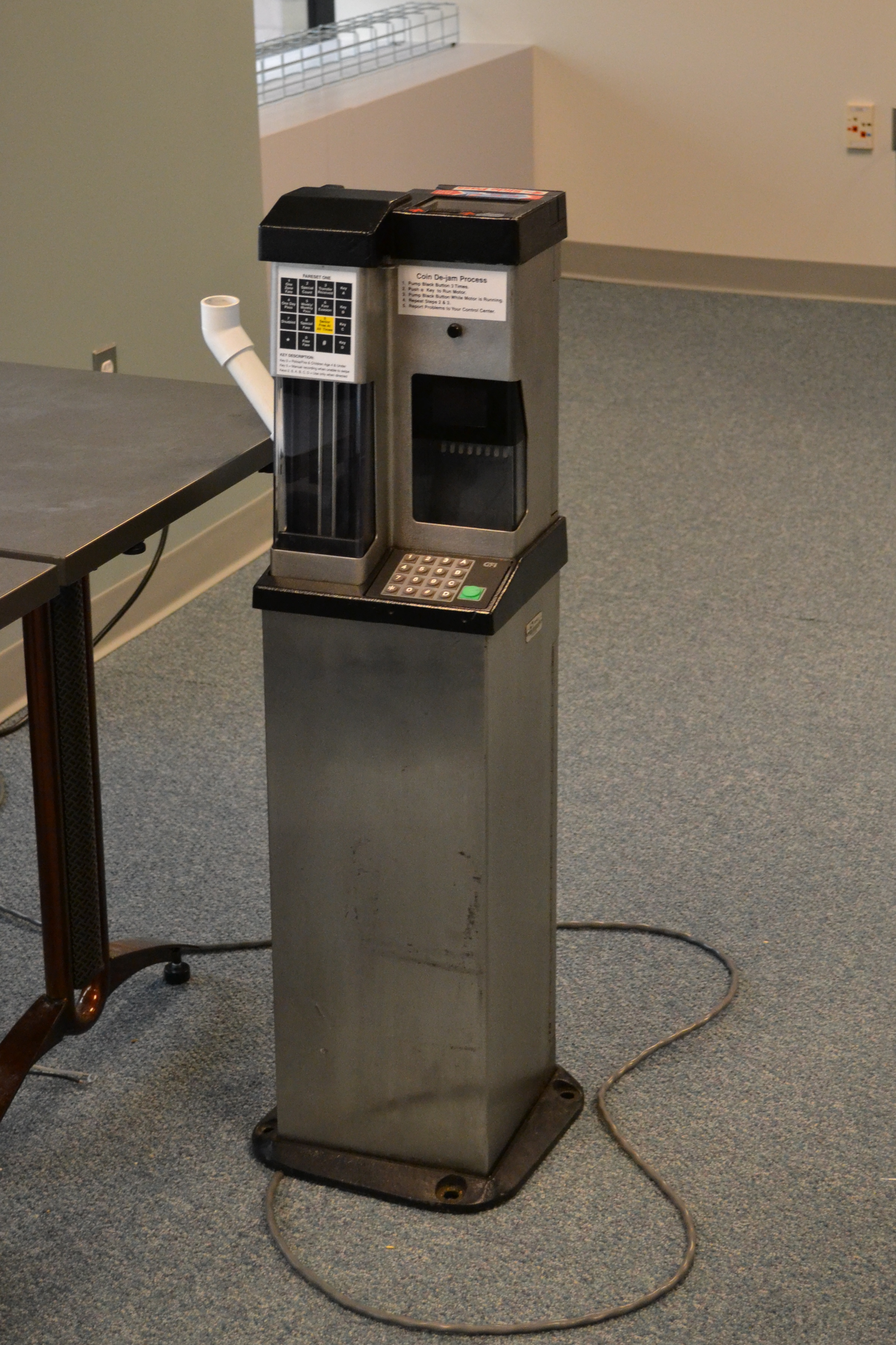The bus and trolley fare boxes, which were updated fairly recently, will not be replaced but modified