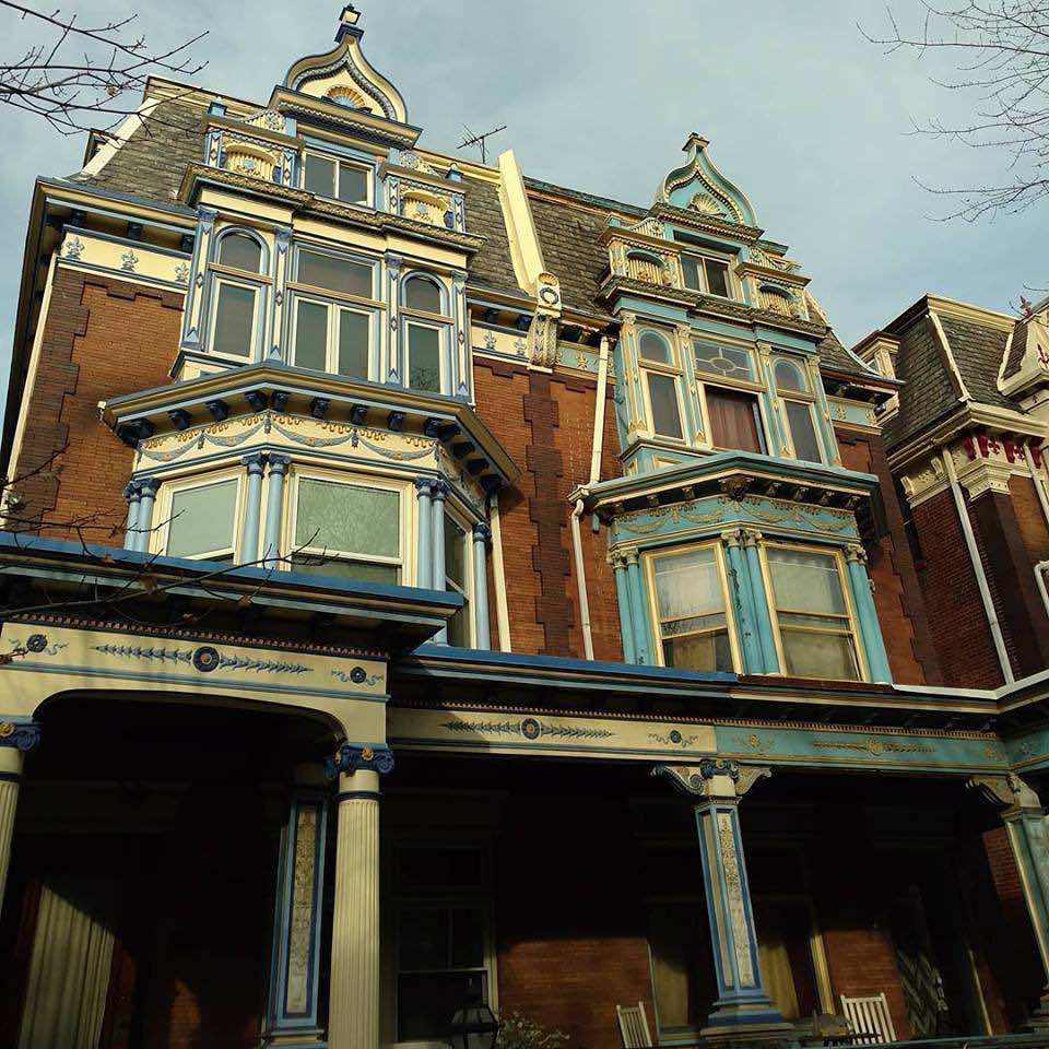 Students share converted Victorian homes in the Spruce Hill section of West Philadelphia. 